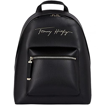 Tommy Hilfiger Iconic Tommy, Zaino Donna, Nero, Medium