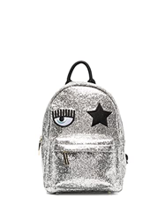 Chiara Ferragni 71SB4BO1ZS146 Zaino Eyestar piccolo argento glitter precio