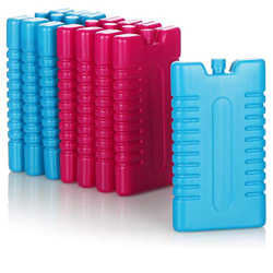 com-four® 8X Cool Pack per Borsa Termica - Elementi più freschi per Scatola Fredda - Pacchetti Freddi per la casa e Il Tempo Libero - 220 ml (Blu/Rosa características