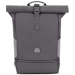 Johnny Urban Rolltop, Zaino da Donna e Uomo Grigio Scuro ALLEN LARGE, Zaino per Scuola, Università, Lavoro, Scomparto per Laptop da 15,6 pollici, Impe características