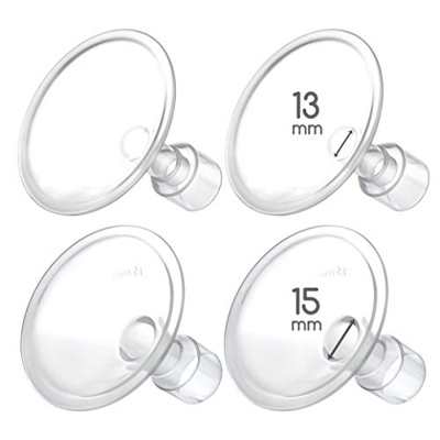 Maymom MyFit 13,15 mm scudo piccolo; compatibile con pompe toraciche Medela PersonalFit, Freestyle, Harmony, Maxi, Freestyle Flex; connettore Maymom l