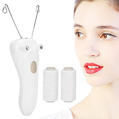Epilatori elettrici per la depilazione con filettatura facciale per donne Epilatore con filettatura per il viso Dispositivo per la rimozione dei peli 