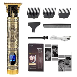 LaBan-U Tagliacapelli Uomo Professionale,Tagliacapelli Impermeabile 0mm Rasoio Elettrico Capelli,Trimmer Capelli con 3 Pettini e Display LED,Macchinet precio