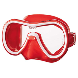 SEAC Giglio MD Color, Maschera Gioventù Unisex, Rosso, M en oferta