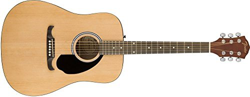 Fender FA-125 - Chitarra Dreadnought con borsa da gig, colore naturale en oferta