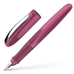 Schneider Ray - Penna stilografica per mancini, con cartuccia standard blu royal, colore: lampone precio
