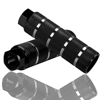 ALLILUYAA 2 Pezzi Pedale BMX in Lega di Alluminio,Pedane in Alluminio per Bici,Antiscivolo Pedane Cilindriche Picchetti Bike per Bambini e Adulti Peda