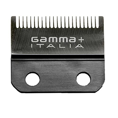Gamma+ - Lama di ricambio fissa per capelli da barbiere con diamante nero