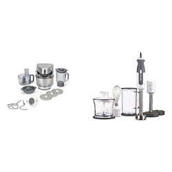 Kenwood Khc29.J0Si Impastatrice Planetaria Prospero, 1000 W, 4.3 Litri & Hdp404Wh Mixer Ad Immersione, 800 W, Tritatutto Da 0 en oferta