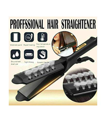 TradeShopOISEART - Piastra per Capelli IONICO A Vapore in TORMALINA Professionale Super LISCIANTE - 31704 en oferta