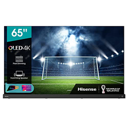 Hisense 65" OLED 4K 2021 65A98G, Soundbar Integrata 2.1.2 120W Dolby Atmos, Smart TV VIDAA 5.0, HDR Dolby Vision IQ, Controlli vocali Alexa / Google A en oferta