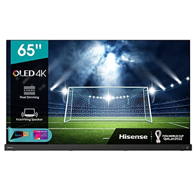 Hisense 65" OLED 4K 2021 65A98G, Soundbar Integrata 2.1.2 120W Dolby Atmos, Smart TV VIDAA 5.0, HDR Dolby Vision IQ, Controlli vocali Alexa / Google A