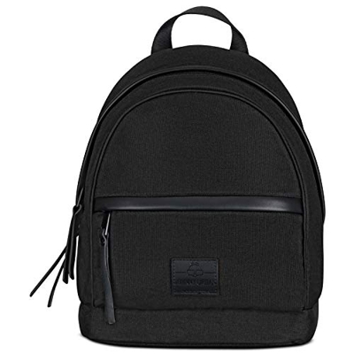 Zaino Donna Nero Piccolo - JOHNNNY URBAN "Elias" Borsa Zaini Realizzato con Bottiglie PET Riciclate - Mini Zainetto Elegante - Borsa Tracolla e Zaino 