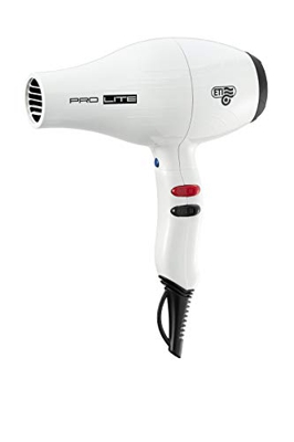ETI Prolite Asciugacapelli Professionale Motore 1800/2000W Tecnologia Ionica per Capelli Morbidi e Lucidi, Super Leggero con 4 Temperature 2 Velocità,