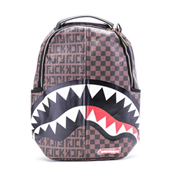 SPRAYGROUND | B3249NSZ Split The Check Shark Backpack - Brown Brown en oferta