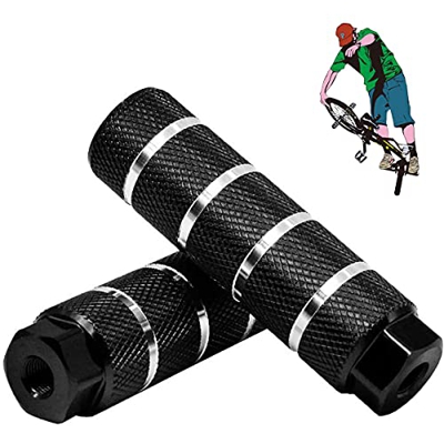 EPROICKS Pedane Bicicletta, Pedale BMX in Lega di Alluminio, Picchetti Bike, Antiscivolo Poggiapiedi da Bicicletta, per BMX Bicicletta Mountain Bike B