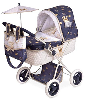 Passeggino per Bambole Classic Romantic Pieghevole Decuevas, Multicolore, 85032