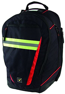 tee-uu SHIFTBAG Zaino (Nero-Rosso)