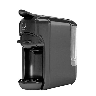 Macchina da caffè Universale Multi Capsula OMNIA con 2 sistemi inclusi, Nespresso e Nescafe Dolce Gusto, con Stand-By automatico e Pompa a 19 bar (Moo