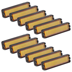 Kytpyi Pedale Catarifrangente per Bicicletta,Riflettore del Pedale della Bicicletta per Bici da Strada e MTB, Guida Notturna sicura (Giallo, 12 Pezzi) características