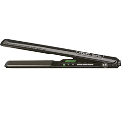 PIASTRA CAPELLI PROFESSIONALE STRETTA LISCIA E RICCIA CON PLACCHE IN TITANIO CERAMICA E TORMALINA INFRAROSSI DIGITALE VELVET BLACK SHE en oferta