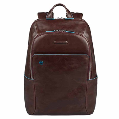 Piquadro Blue Square Zaino porta computer con compartimento porta iPad®/iPad®mini imbottito - CA3214B2 (Mogano)