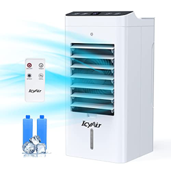 Condizionatore Portatile, 3 in 1 Raffreddatore d'aria con purificazione, Ventilatore, Umidificatore, 2 Velocità, 8m/s, Timer 1-12h, Evaporativo Portat precio