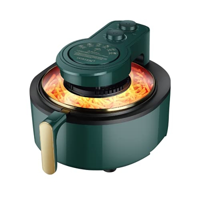 Friggitrice ad Aria,OGREEM Friggitrice ad Aria in offerta,6 Programmi Air Fryer Calda senza Olio,non Paura di Essere Grasso,6L Grande Capacità con Fin