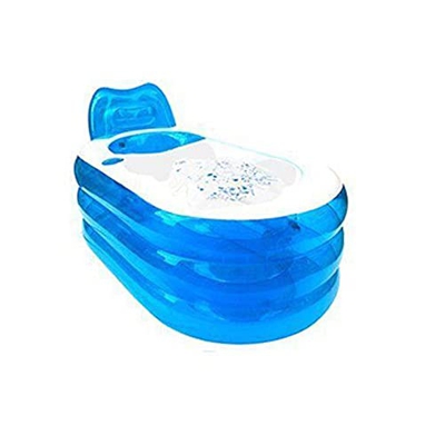 SHIOUCY, vasca da bagno pieghevole gonfiabile, per adulti, SPA da viaggio, piscina gonfiabile (lunghezza x larghezza x altezza): 59 x 33,5 x 27,5 poll