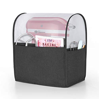 Luxja Copertura per KitchenAid Robot da Cucina, Cover (Cima Nuvolosa) con Tasche Posteriori per KitchenAid Robot da Cucina e Accessori (Adatto per 4,3