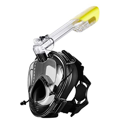 Khroom® Maschera da snorkeling per adulti | Maschera integrale CO2 sicura | Seaview 180° con bilanciamento della pressione | Maschera subacquea integr