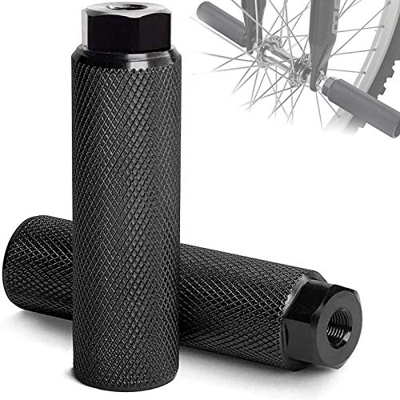 2 Pezz Pedane Bici,Pedale BMX in Lega di Alluminio,Picchetti Bike,Antiscivolo,Poggiapiedi da Bicicletta,per BMX Bicicletta Mountain Bike Bambini e Adu