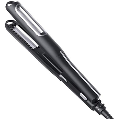 Ferro per capelli automatico a crimpare, ferro per capelli rotante volumizzante testurizzante per capelli per donne, barili increspati in ceramica tor