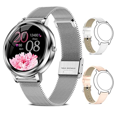 Smartwatch Donna, Orologio Fitness Donna Impermeabile IP67, Modalità Sportive, Cardiofrequenzimetro Smart Watch con Notifiche Messaggi Activity Tracke