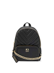 VS VictoriaSecret - Zaino piccolo con trapuntatura a V, colore: Nero precio