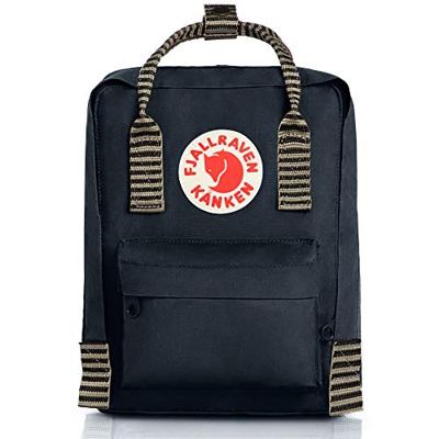 Fjällräven Kånken Mini, Zaino Unisex-Adulto, Nero (Black-Striped), 29 Centimeters