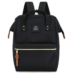 Himawari, zaino da viaggio per computer portatile, grande borsa per pannolini, zaino da scuola per donne e uomini (9001-nero) características
