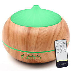Diffusore di Oli Essenziali Umidificatore Ambiente: 500ml Aromaterapia Diffusore con Telecomando Vaporizzatore Oli Essenziali Umidificatore Ultrasuoni precio