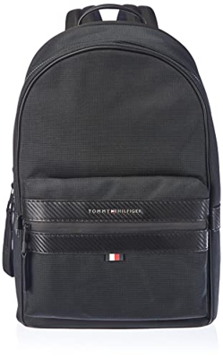 Tommy Hilfiger Elevated Nylon, Zaino Uomo, Nero, Medium