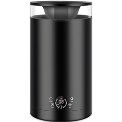 Umidificatore Ambienti ad Ultrasuoni Capacità 3L Diffusore di Olio Essenziali Display LED Timer 12h Riempimento dall’Alto Due Bocchette Emissione Vapo características