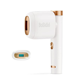 BoSidin Epilatore a luce pulsata IPL Dispositivo per Depilazione indolore permanente con funzione di raffreddamento per corpo, viso, zona bikini (Bian en oferta