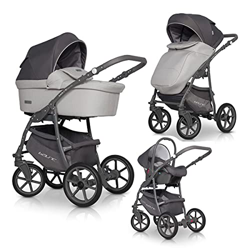 Set Passeggino 3in1 4in1 Buggy 2in1 Basic Pastel di Lux4Kids Pastel Stone 03 Seggiolino auto 4in1 +Isofix en oferta