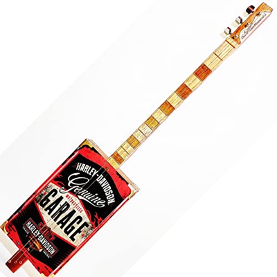 H-D GARAGE 3TP Cigar box guitar ROBERT MATTEACCI'