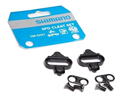 Shimano SM-SH51 - Set Placchette, Nero