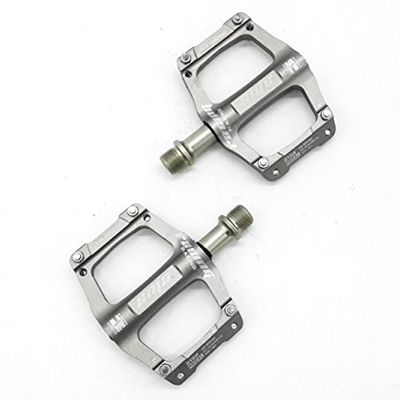 Willyn JT36, pedale ultra leggero, rivestito, per bici, da corsa, antiscivolo, Typ 2 Titanium