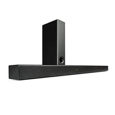 AUNA Areal Bar 750-2.1 Sound System Soundbar, 120 Watt RMS, Subwoofer Wireless 60 Watt RMS, USB, Bluetooth, 3D-Surround, Ingresso Ottico e Coassiale, 