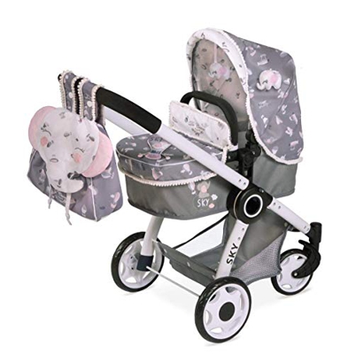 Passeggino per Bambole Pieghevole Sky 3x1 Decuevas 80535