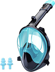 WANFEI Maschera Subacquea,Maschera Snorkeling con Visuale Panoramica 180° Design Pieno Facciale e Compatibile con Videocamere Sportive Maschera Anti-A características