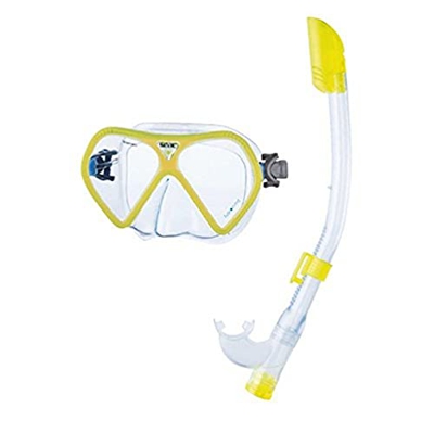 SEAC Fusion MD Set bis Maschera e Boccaglio Fiji, Giallo