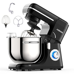 Macchina da cucina, 1400 W con 6,2 l, 6 velocità, silenziosa, impastatrice (nero) características